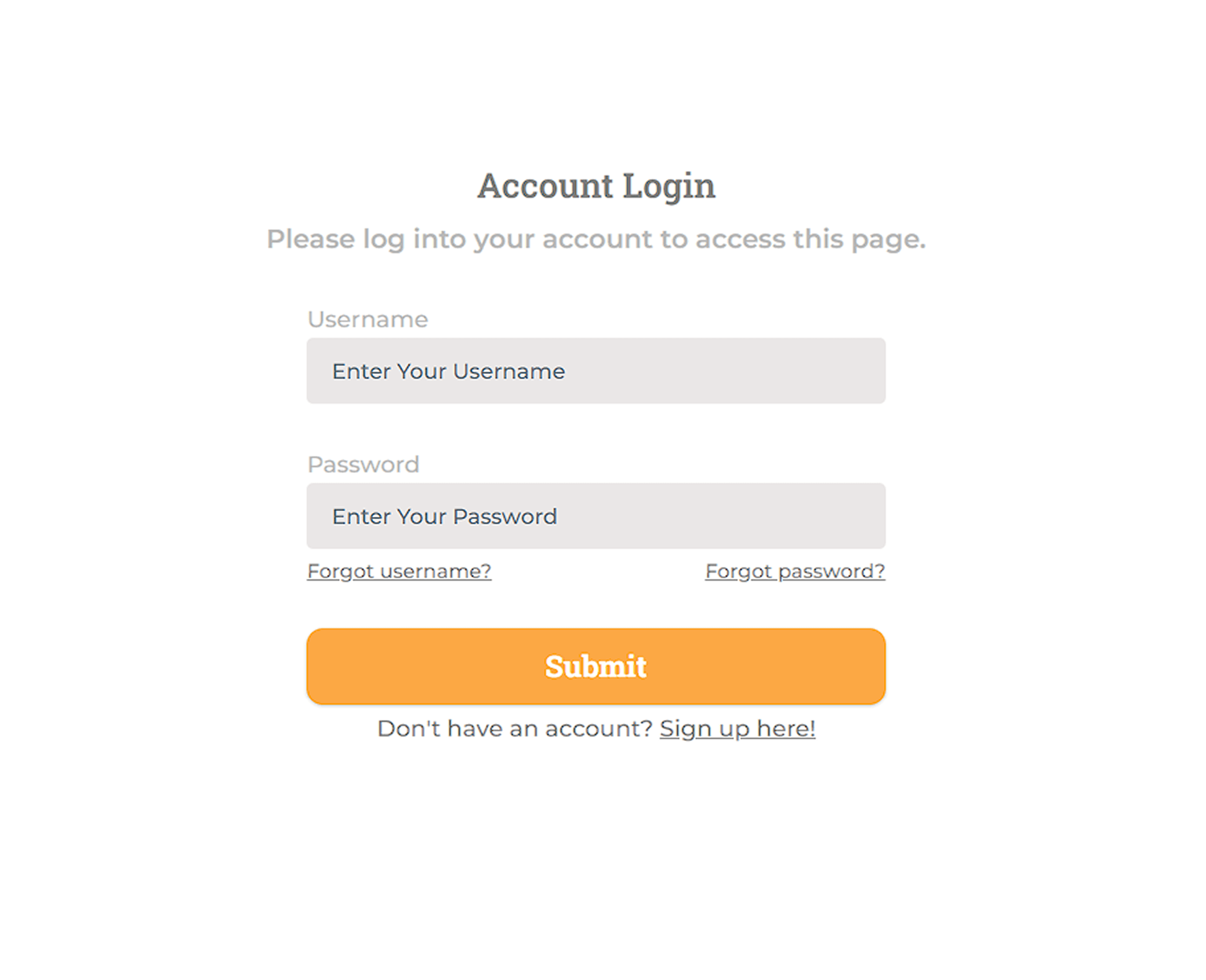 Image of Newshosting Account Login screen.